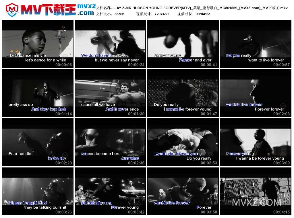 JAY Z-MR HUDSON YOUNG FOREVER(MTV)_英语_流行歌曲_MC801559